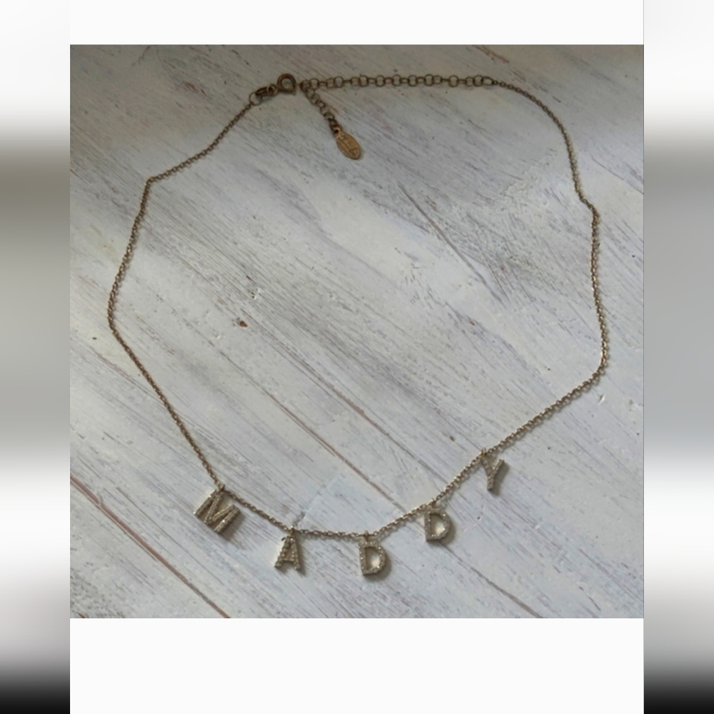 ⭐3 For $21⭐Gold Letter Charm Necklace - Picture 7 of 7